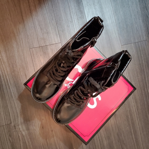 Sam Edelman Sanders Black  Lugsole Combat … - Picture 9 of 11